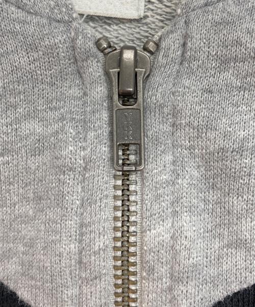 DIESEL（ディーゼル）DIESEL (ディーゼル) ジップパーカー グレー×ブラック サイズ:Lの古着・服飾アイテム
