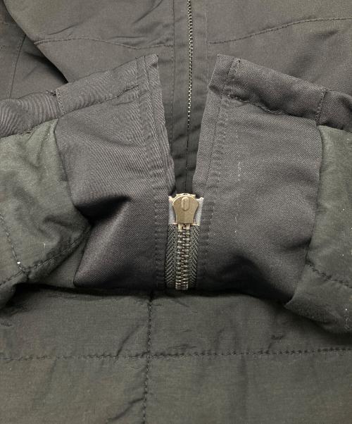 EMPORIO ARMANI（エンポリオ アルマーニ）EMPORIO ARMANI (エンポリオ アルマーニ) レザー切替中綿ジャケット ブラック サイズ:50の古着・服飾アイテム