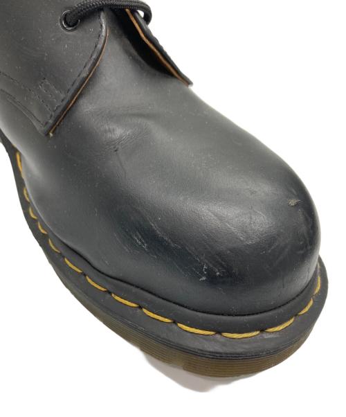 Dr.Martens（ドクターマーチン）Dr.Martens (ドクターマーチン) スチールトゥ 3ホールシューズ ブラック サイズ:UK8の古着・服飾アイテム