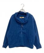 ISSEY SPORTイッセイスポーツ）の古着「レースアップブラウス」｜インディゴ