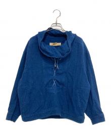 ISSEY SPORT（イッセイスポーツ）の古着「レースアップブラウス」｜インディゴ
