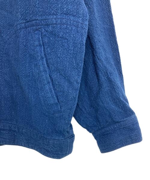 ISSEY SPORT（イッセイスポーツ）ISSEY SPORT (イッセイスポーツ) レースアップブラウス インディゴ サイズ:Sの古着・服飾アイテム