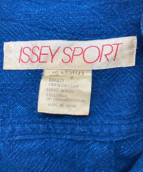 ISSEY SPORT（イッセイスポーツ）ISSEY SPORT (イッセイスポーツ) レースアップブラウス インディゴ サイズ:Sの古着・服飾アイテム