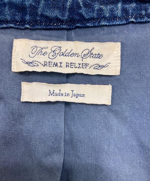 REMI RELIEF（レミレリーフ）REMI RELIEF (レミレリーフ) デニムベスト インディゴ サイズ:Lの古着・服飾アイテム