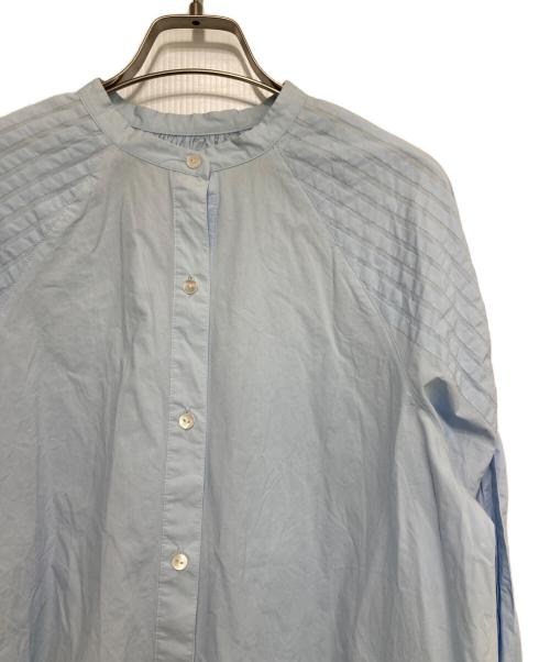 ETRE TOKYO（エトレトウキョウ）ETRE TOKYO (エトレトウキョウ)  キャンディースリーブタックシャツ ブルー サイズ:Fの古着・服飾アイテム