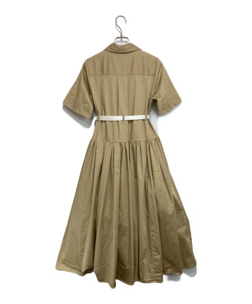 furfur（ファーファー）furfur (ファーファー) ベルト付きコードレーンシャツワンピース ベージュ サイズ:FREEの古着・服飾アイテム