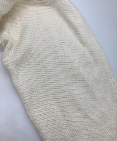 POLO RALPH LAUREN（ポロ・ラルフローレン）POLO RALPH LAUREN (ポロ・ラルフローレン) ポニー刺繍 ハーフジップコットンニット ホワイト サイズ:Lの古着・服飾アイテム