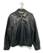 DOCKERSドッカーズ）の古着「レザージャケット」｜ブラック