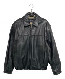 DOCKERS（ドッカーズ）の古着「レザージャケット」｜ブラック