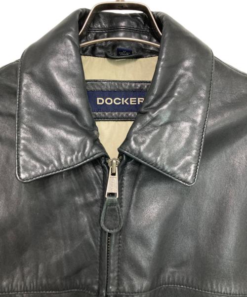 DOCKERS（ドッカーズ）DOCKERS (ドッカーズ) レザージャケット ブラック サイズ:Mの古着・服飾アイテム