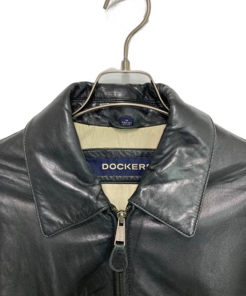 DOCKERS（ドッカーズ）DOCKERS (ドッカーズ) レザージャケット ブラック サイズ:Mの古着・服飾アイテム