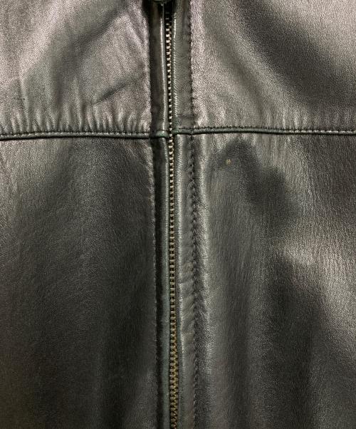 DOCKERS（ドッカーズ）DOCKERS (ドッカーズ) レザージャケット ブラック サイズ:Mの古着・服飾アイテム