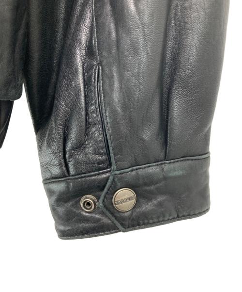 DOCKERS（ドッカーズ）DOCKERS (ドッカーズ) レザージャケット ブラック サイズ:Mの古着・服飾アイテム