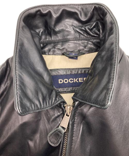 DOCKERS（ドッカーズ）DOCKERS (ドッカーズ) レザージャケット ブラック サイズ:Mの古着・服飾アイテム