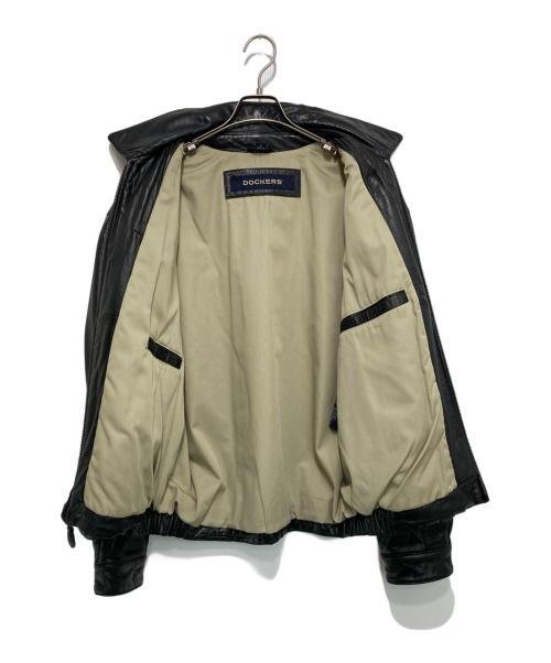 DOCKERS（ドッカーズ）DOCKERS (ドッカーズ) レザージャケット ブラック サイズ:Mの古着・服飾アイテム
