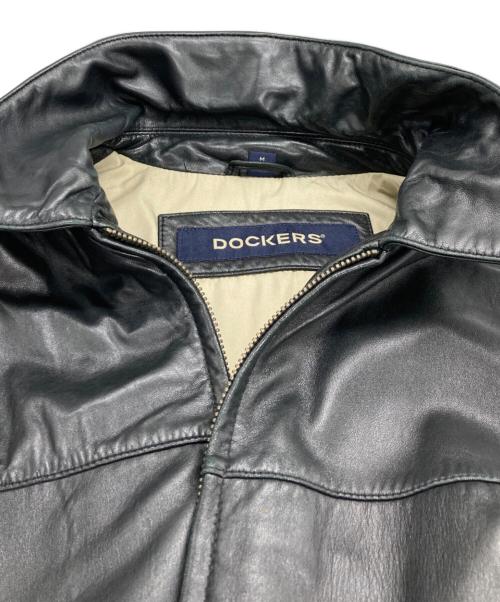 DOCKERS（ドッカーズ）DOCKERS (ドッカーズ) レザージャケット ブラック サイズ:Mの古着・服飾アイテム