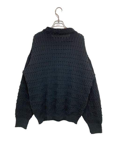 IM MEN（アイム メン）IM MEN (アイム メン) ZIG ZAG RIB KNIT ブラック サイズ:3の古着・服飾アイテム