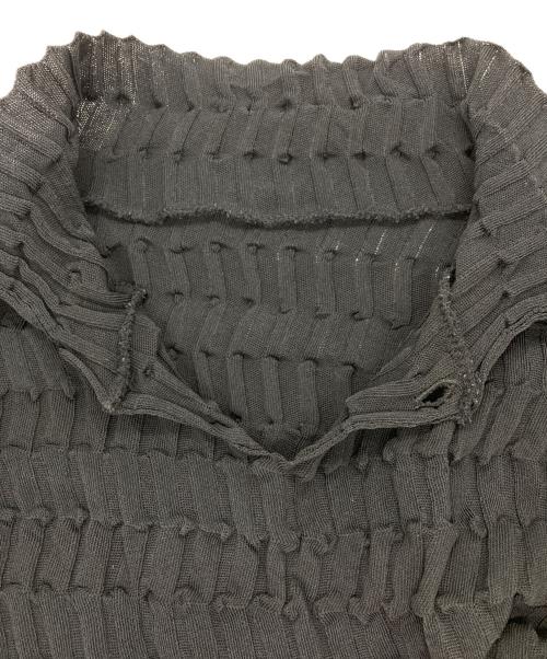 IM MEN（アイム メン）IM MEN (アイム メン) ZIG ZAG RIB KNIT ブラック サイズ:3の古着・服飾アイテム