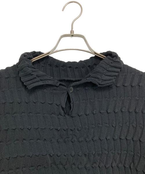 IM MEN（アイム メン）IM MEN (アイム メン) ZIG ZAG RIB KNIT ブラック サイズ:3の古着・服飾アイテム