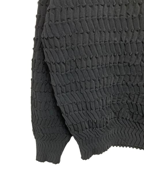 IM MEN（アイム メン）IM MEN (アイム メン) ZIG ZAG RIB KNIT ブラック サイズ:3の古着・服飾アイテム
