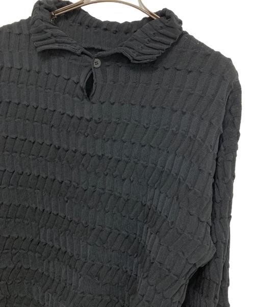 IM MEN（アイム メン）IM MEN (アイム メン) ZIG ZAG RIB KNIT ブラック サイズ:3の古着・服飾アイテム