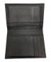 中古・古着 BOTTEGA VENETA (ボッテガベネタ) イントレチャート 二つ折りカードケース ブラック：12000円