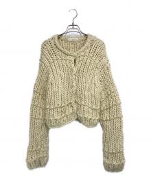 OHOTORO（オオトロ）の古着「bold handmade cardigan」｜アイボリー