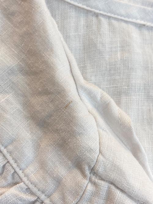 nest Robe（ネストローブ）nest Robe (ネストローブ) リネンエンブロイダリーレースブラウス オフホワイト サイズ:FREEの古着・服飾アイテム