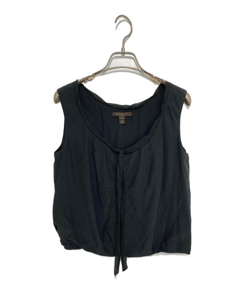 LOUIS VUITTON（ルイ ヴィトン）LOUIS VUITTON (ルイ ヴィトン) ノースリーブシルクブラウス ブラック サイズ:34の古着・服飾アイテム
