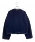 tricot COMME des GARCONS (トリココムデギャルソン) ウール混ノーカラーダブルジャケット ネイビー サイズ:記載なし：19000円