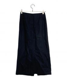 DRIES VAN NOTEN（ドリスヴァンノッテン）の古着「リネン混スカート」｜ブラック
