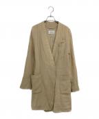 Maison Margiela 4メゾンマルジェラ 4）の古着「ノーカラーコート」｜ベージュ