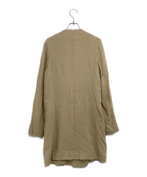 Maison Margiela 4（メゾンマルジェラ 4）Maison Margiela 4 (メゾンマルジェラ 4) ノーカラーコート ベージュ サイズ:SIZE 44の古着・服飾アイテム