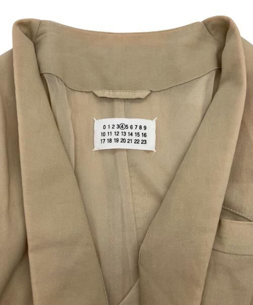 Maison Margiela 4（メゾンマルジェラ 4）Maison Margiela 4 (メゾンマルジェラ 4) ノーカラーコート ベージュ サイズ:SIZE 44の古着・服飾アイテム