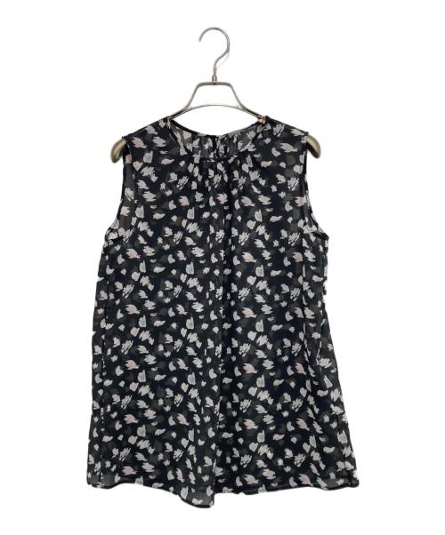 theory luxe（セオリーリュクス）theory luxe (セオリーリュクス) ブロッサムプリントブラウス グレー サイズ:38の古着・服飾アイテム