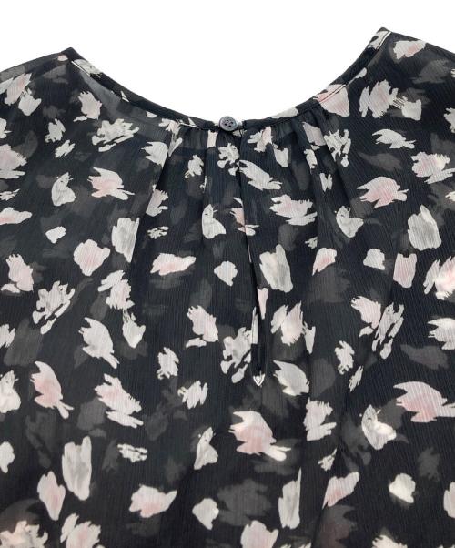 theory luxe（セオリーリュクス）theory luxe (セオリーリュクス) ブロッサムプリントブラウス グレー サイズ:38の古着・服飾アイテム