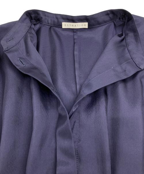 ESTNATION（エストネーション）ESTNATION (エストネーション) ノースリーブワンピース ネイビー サイズ:SIZE 36の古着・服飾アイテム