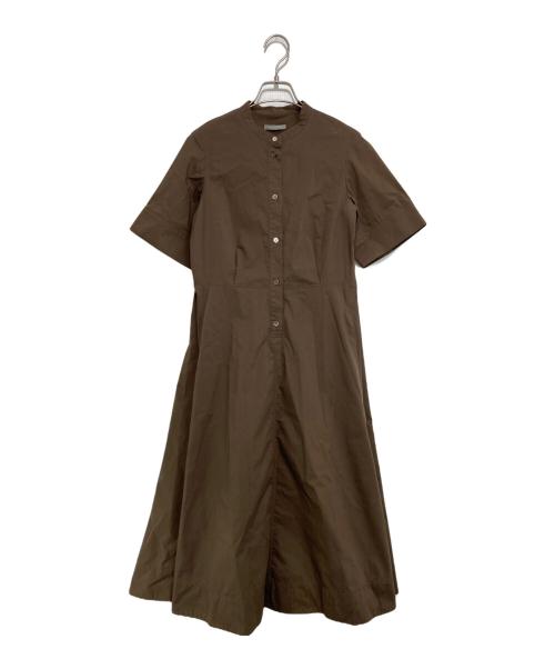theory luxe（セオリーリュクス）theory luxe (セオリーリュクス) TECH POPLIN ERESSA ワンピース ブラウン サイズ:SIZE S32の古着・服飾アイテム