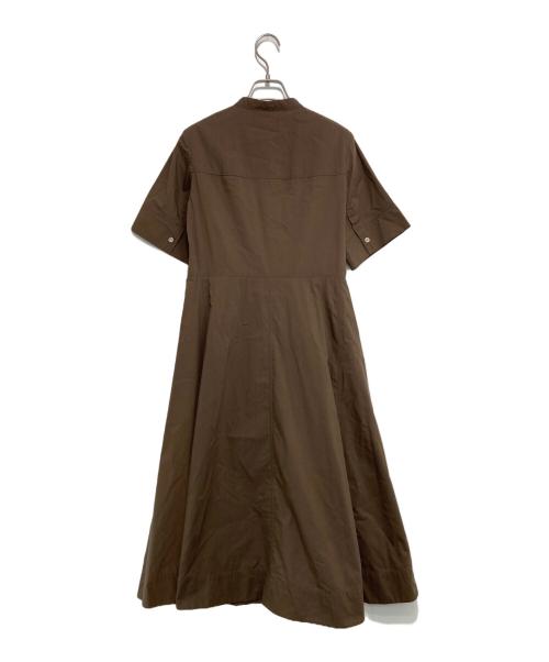 theory luxe（セオリーリュクス）theory luxe (セオリーリュクス) TECH POPLIN ERESSA ワンピース ブラウン サイズ:SIZE S32の古着・服飾アイテム