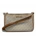 MICHAEL KORS（マイケルコース）の古着「ベッドフォード ミディアム コンバーチブル ストラップ ポー」｜ホワイト×ブラウン