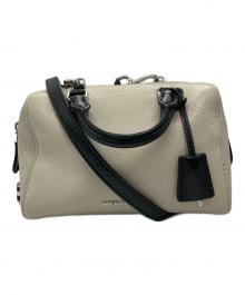 MICHAEL KORS（マイケルコース）の古着「Kirby サッチェルショルダーバッグ」｜ベージュ×ブラック