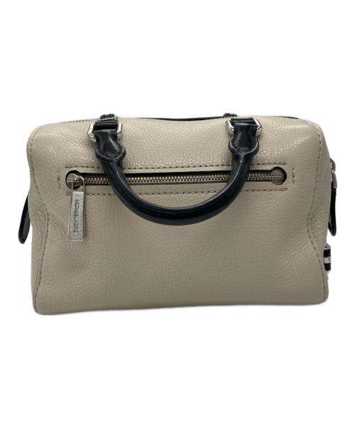 MICHAEL KORS（マイケルコース）MICHAEL KORS (マイケルコース) Kirby サッチェルショルダーバッグ ベージュ×ブラックの古着・服飾アイテム