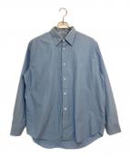 AURALEEオーラリー）の古着「WASHED FINX TWILL SHIRT」｜ブルー