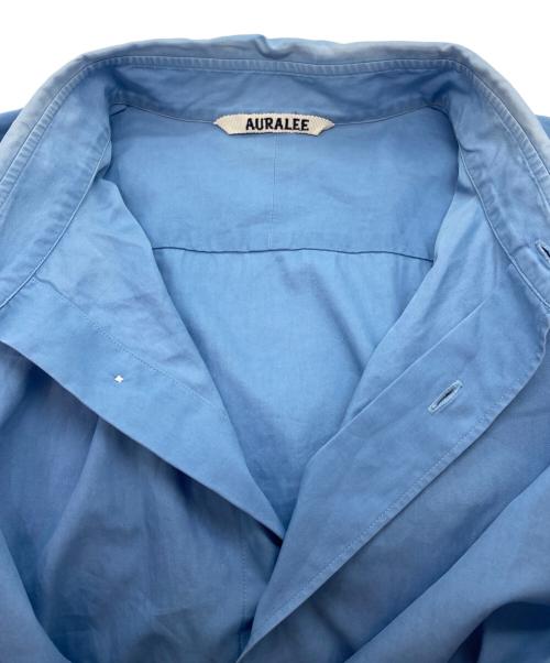 AURALEE（オーラリー）AURALEE (オーラリー) WASHED FINX TWILL SHIRT ブルー サイズ:4の古着・服飾アイテム