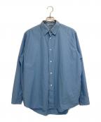AURALEEオーラリー）の古着「WASHED FINX TWILL SHIRT」｜ブルー