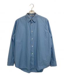AURALEE（オーラリー）の古着「WASHED FINX TWILL SHIRT」｜ブルー