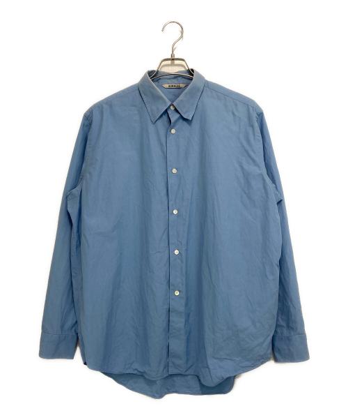 AURALEE（オーラリー）AURALEE (オーラリー) WASHED FINX TWILL SHIRT ブルー サイズ:4の古着・服飾アイテム
