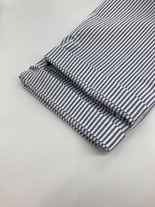 DEVORE（デヴォレ）DEVORE (デヴォレ) シアサッカーイージーパンツ ブルー×ホワイト サイズ:44の古着・服飾アイテム