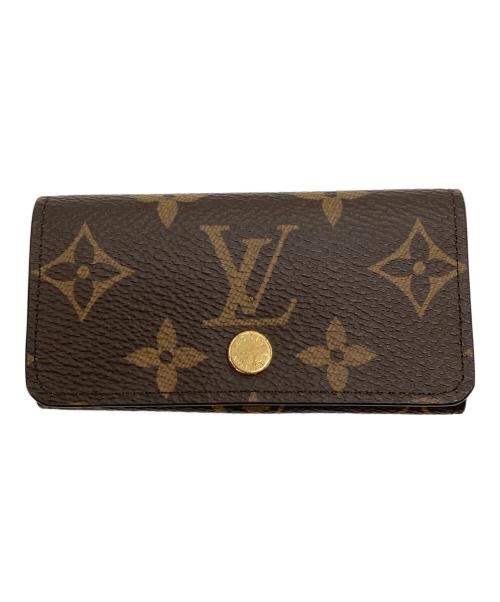 LOUIS VUITTON（ルイ ヴィトン）LOUIS VUITTON (ルイ ヴィトン) ミュルティクレ 4 モノグラム キーケース ブラウンの古着・服飾アイテム
