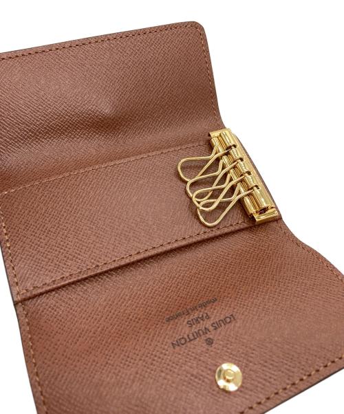 LOUIS VUITTON（ルイ ヴィトン）LOUIS VUITTON (ルイ ヴィトン) ミュルティクレ 4 モノグラム キーケース ブラウンの古着・服飾アイテム